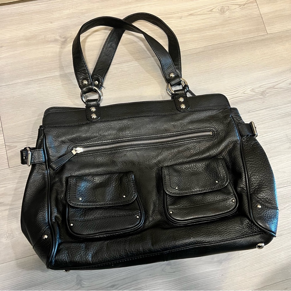 Banana Republic Black Leather Shoulder Bag